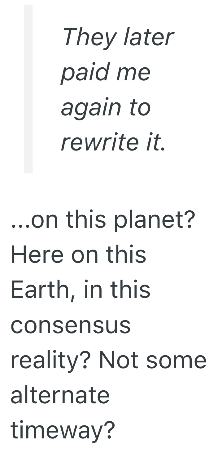 Screenshot 2025 06 21 at 11.25.37 AM Client Demanded An Unpolished Transcript Of Their Rambling Thoughts, But When A Freelance Writer Gave Them Exactly What They Asked For, Rewrites Were Inevitable